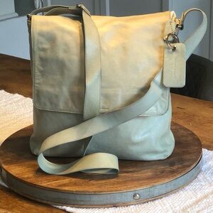 RUDSAK blue/green Messenger Bag Soft Leather Casual